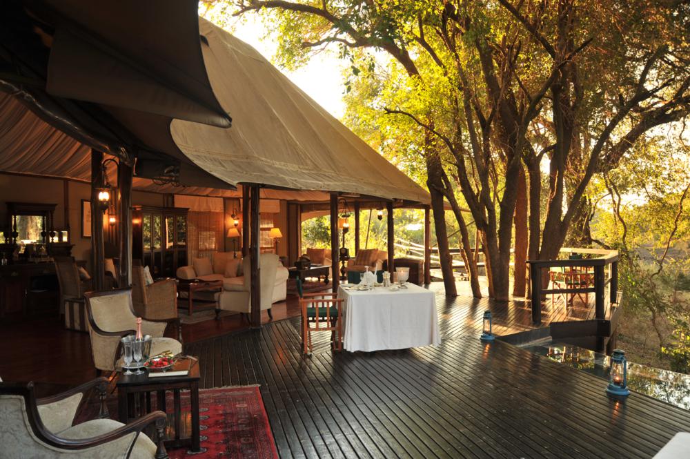 <p>Game viewing from the deck in 19th century style comfort</p>